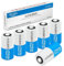 Batterie al CR123A (confezione da 6 pezzi) - Batteria al litio non ricaricabile da -3 Volt 123 Batteria al litio con durata di conservazione di 10 anni (CR123A 2)