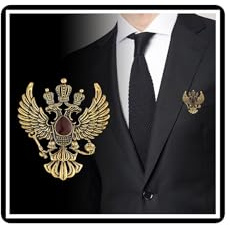 Kristall Doppelköpfiger Adler Brosche Strass Krone Flügel Revers Anstecknadel Vintage Kragen Brustnadel Badge Mantel Anzug Rock Nieten Accessoires für Männer Frauen