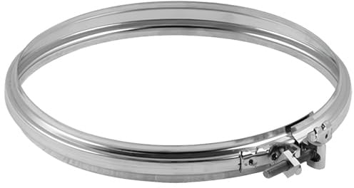 FORTUNATO Fascetta Bloccaggio Monoparete Acciaio Inox Canna Fumaria Serraggio Tubature Giunzioni Stringitubo Collari (Ø 180 mm)