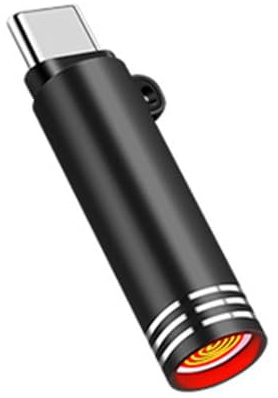 Typ C Mini-Feuerzeug, winddicht, keine Flamme, USB-C, Zigarettenanzünder-Adapter, keine Batterie, Feuerzeug, Telefon für Luft, Outdoor, L3z3 Reisen