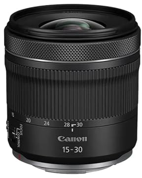 Compatible con Canon RF 15-30MM F4.5-6.3 IS STM Lente de fotograma Completo Cámara sin Espejo Gran Apertura Gran Angular Enfoque automático Zoom Paisaje