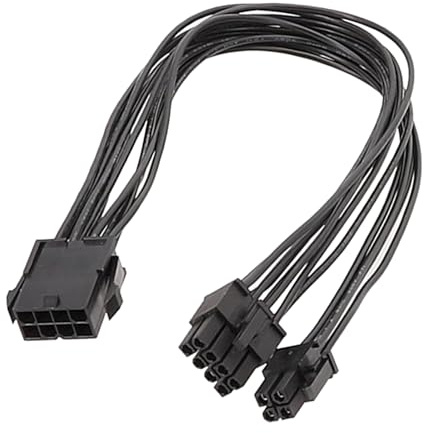 YiNLuax Efficient CPU PCIe 8Pin to 8+4Pin Adapter Converter Cable for Computer Mainboard Power Supply PCIe Adapter Cable