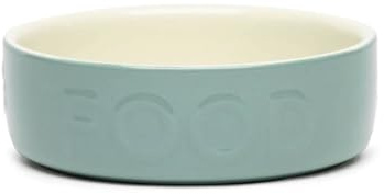 Scruffs Classic Stoneware Pet Dog Food Bowl Sage Green (15cm)