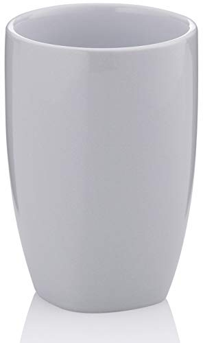 Kela Bathroom Tumbler Cup/Toothbrush Holder Glas, Grau-Glacier Grey