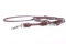 HOGACA edle Echt-Leder-Hundeleine 960 6mm 220cm, perfekt für ganz kleine Hunde