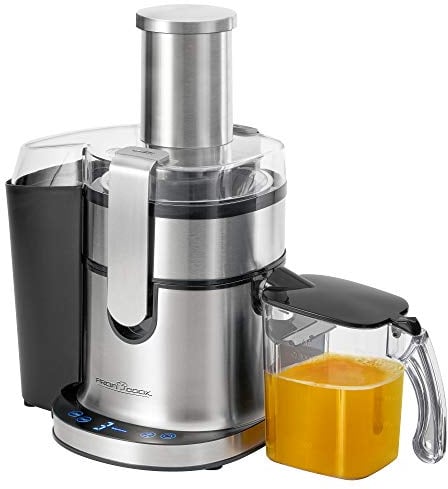 ProfiCook® Entsafter | Entsafter Gemüse und Obst mit Profi-Motor | Turbofunktion | Juicer extra großer Edelstahl-Einfüllschacht | Äpfel, Möhren und andere Früchte entsaften | Slow Juicer | PC AE 1156