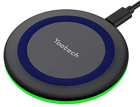 yootech Fast Wireless Charger, 7.5W for iPhone 12/12 Pro / 12 Mini / 12 Pro Max/SE 2020/11/11 Pro / 11 Pro Max/Xs Max, 15W for LG V50 / V45, 7.5W for Galaxy S20 / S9 / S10