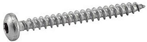 200X Spanplattenschrauben Halbrundkopf Torx A2 Edelstahl 3.5x16