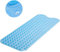 MASS DYNAMIC Extra-Long Non-Slip Bath Mat – 100x40cm Transparent Blue Shower Mat with 200 Suction Cups & 176 Drain Holes, Anti Mould, Machine Washable, BPA-Free, Safe for Kids, Elderly & Pets