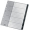 Leitz Register mit 20 Taben, A-Z, Extrabreit, Recycle-Serie, Schwarz, 12190000