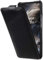 STILGUT UltraSlim entwickelt für OnePlus Nord Hülle aus Leder - OnePlus Nord Flip Case, Klapphülle, Handyhülle, Lederhülle - Schwarz