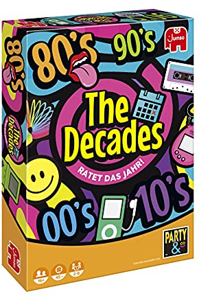 Jumbo Spiele The Decades Partyspiel ab 16 Jahren – Gesellschaftsspiel für 2 bis 8 Spieler - von den Machern von Party & Co.