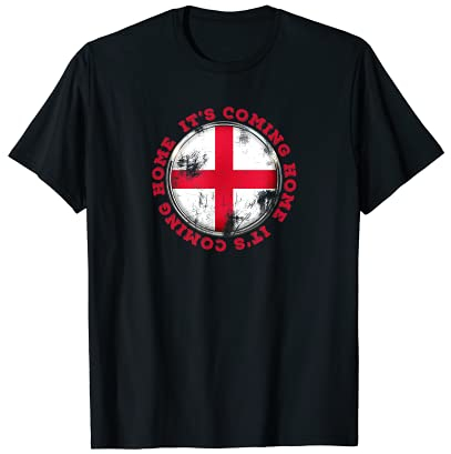 England Fußballflagge St. George Cross It's Coming Home T-Shirt