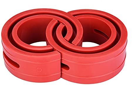 Yctze 2pc Red Auto Stoßdämpfer Puffer Feder Stoßdämpfer Kissen Typ C Stoßdämpferpuffer Stoßstange Leistungskissen Stoßdämpfer Auto Stoßdämpfer Feder Stoßdämpfer Roter Stoßdämpfer Stoßdämpfer Puffer 2