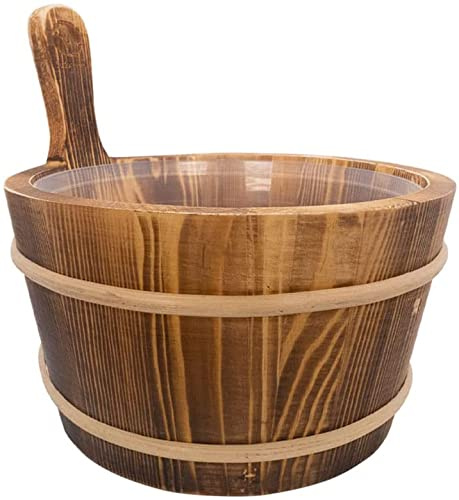 SudoreWell Saunakübel | Red Cedar Sauna Kübel | Sauna Zubehör | Inklusive Griff | Hochwertige Verarbeitung | Saunaeimer | 4,0L | Sauna Eimer | Inklusive Kunststoffeinsatz | Inklusive Griff, Hochwertige Verarbeitung, Inklusive Kunststoffeinsatz
