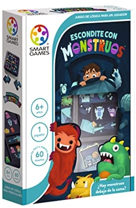Smart Games – Versteck mit Monstern | Brettspiele für Kinder 6 Jahre | Kinderpuzzle | Spiele Kinder 6 Jahre oder älter | Brettspiel 6 Jahre | Kinderspiele