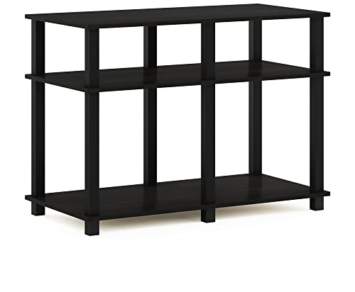 Furinno Romain Turn-N-Tube Supporto TV per TV fino a 40 pollici, Espresso/Nero