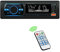 Autoradio Bluetooth, LCD Affichage 7 Couleurs Éclairage,1 DIN Radio Voiture Récepteur avec Lecteur MP3 WMA FM Télécommande, Deux USB Port, Main Libre Stéréo 4X 50W