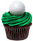 SugarMeLicious Golf Ball Cupcake Rings, Golf Themed Dessert Topper for Mini Cakes, Donuts, and Sweets (12 Pack)