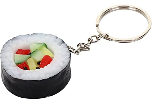 Mini Spielzeug Essen Schlüsselanhänger Pvc Simulation Sushi Schlüsselanhänger Kreative Niedliche Leckere Essen Schlüsselanhänger Küche Puppenhaus Zubehör Schulranzen Schlüssel Anhänger Zubehör