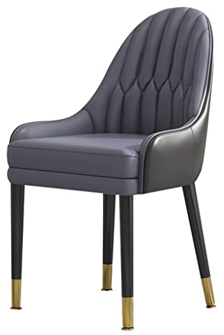 Küchen-Esszimmermöbel-Stühle Esszimmer-Küchenzimmerstühle Moderne PU-Leder-Hochlehner-Weichsitz-Esszimmerstühle Massivholzbeine Wohnzimmerstühle