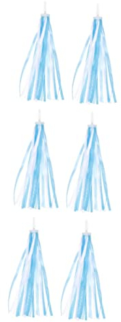 Unomor 3 Paare Fahrrad-Streamer Jahrgang Aufkleber Für Scrapbooking Lenkerbänder Griffe Quastendekoration Fahrrad Regenbogen Vintage-schmuck Babyzubehör Kette Mädchen Kind Polyester