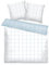 TOM TAILOR Renforcé-Bettwäsche, 2*80x80 cm + 200x220 cm, 100% Baumwolle/ Renforcé, mit Wendemotiv und farbigem Markenreißverschluss, LARGE CHECK Weiß, Hellblau (Crisp White & Sky Blue)