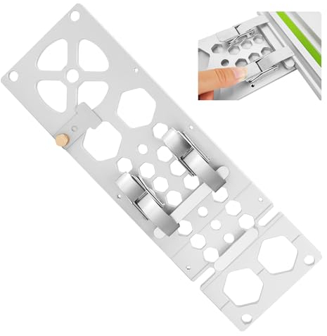 340mm 90 Grad Rechtwinklige Führungsschienenklemme Kompatibel mit Makita und Festool Führungsschiene, Winkelanschlag für Spursäge, Kreissägen (Silber)