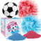 TZQFROCE Gender Reveal Fussball mit Pulver Explodiert Blau oder Rosa Pulver für Jungen oder Mädchen Baby Geschlecht Verkünden Blau oder Rosa Pulver für Jungen oder Mädchen