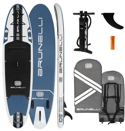 BRUNELLI 10.8 Woven X Fusion Double Layer iSUP Board aufblasbar Stand Up Paddle 325cm blau