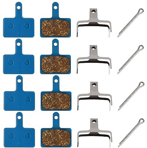 Volumoon 4 Paar Fahrrad Bremsbeläge,Fahrrad Scheibenbremsbeläge,Scheibenbremsbelag Resin,Bremsbeläge Resin,Scheibenbremsbeläge Harz,Resin/Organisch/Semi-metallisches/Blau