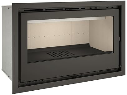 TJ - Chimenea Insertable de Leña con Turbinas Modelo FLAMA 70 de 6,4 kW