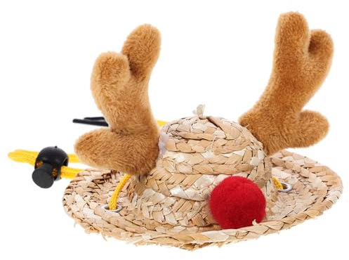 BESPORTBLE Weihnachtsmütze Für Kleintiere Cartoon-hamstermütze Haustierzubehör Mütze Für Hamster Frettchen-Foto-requisitenmütze Kleine Tier Weihnachtsmütze Aus Bequemen Materialien Sicher Und