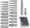 22 Stück Schraubenausdreher Set, Linksausdreher Set, Schraubenlöser für Beschädigte Schraube aus Schnellarbeitsstahl Schraubenentferner Set für beschädigte Schrauben 2-12mm