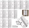 Anstore Scharniere Edelstahl 44x32x1mm, 10 Stück Türscharnier & Klavierband Klappbar für Schränke, Türen & Fenster, Kleine Scharniere Rostfrei, Scharnierband Silber mit 72 Schrauben 12x3.5mm
