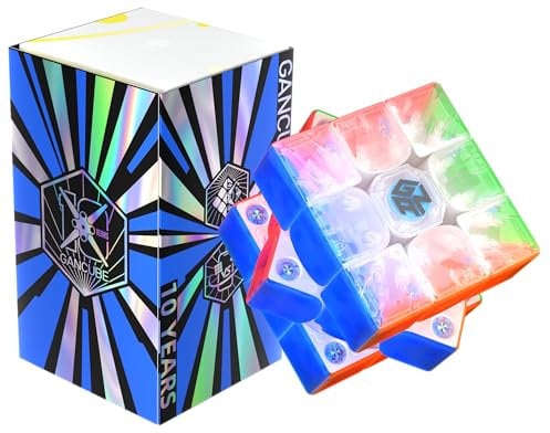 GAN 356iCarry2 Smart Zauberwürfel Magnetisch 3x3, Intelligenter SpeedCube mit 700h Akkulaufzeit & Echtzeitverfolgung, Freischalten verschiedener Online-Spielmodi mit APP(10th)
