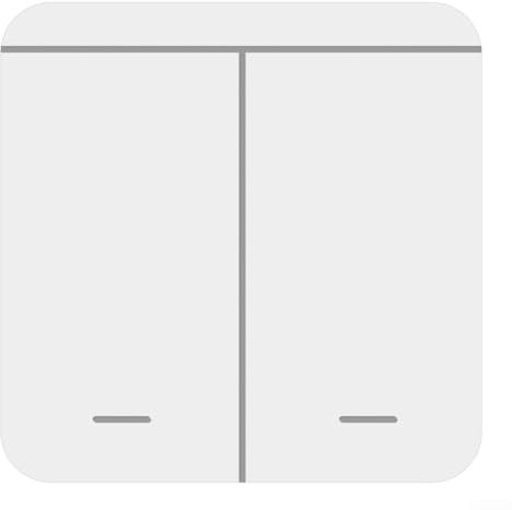 Feegow Kit de interruptor de luz inalámbrico, interruptor de pared sin cableado, 1 dos bandas + 2 receptores, interruptor de luz de control remoto para luces de lámpara