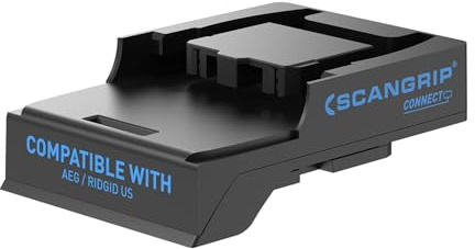SCANGRIP 03.6158C Stecker | Intelligenter Stecker mit Batteriesicherheitssystem, kompatibel mit W/AEG/RIDGID US