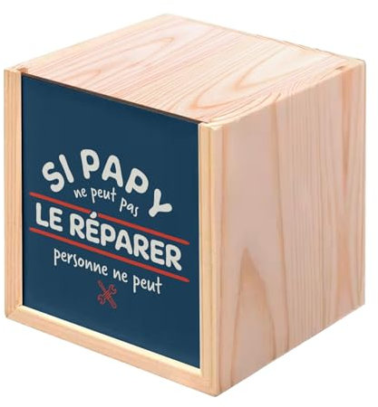 Fabulous Holzkiste – Wenn Opa es nicht reparieren kann, kann niemand (10 x 10 x 10 cm)