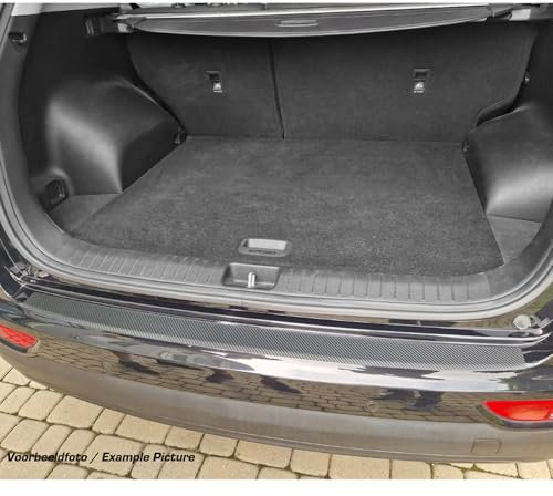 MAX6 Passgenaue Heckstoßstangenschutzfolie kompatibel mit Mercedes E-Klasse W213 Kombi 2016- - Karbon-Optik