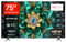 TCL 75Q6C-UK QD-Mini LED TV, 4K HDR Premium 1000nits, Smart TV Powered by Google TV (Dolby Vision IQ & Atmos, Onkyo 2.1 Sound System, 144Hz Motion Clarity Pro, 2025 New Model)