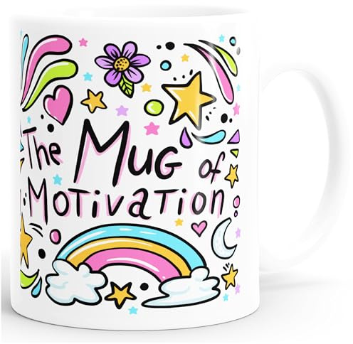 MoonWorks® Kaffee-Tasse Motivation Affirmation Sprüche Motivationsgeschenke lustig Kollegen Mutmacher Weiss standard