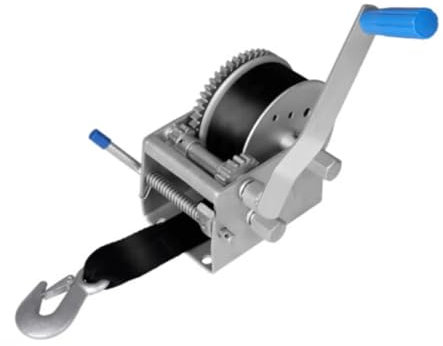 Seilwinde Hand, Bootsanhänr-Handwinde 4WD 3000 kg/6615 lb, manuelles Auto-Gurtband mit 3 schwindigkeiten für PKW LKW Boot Boot