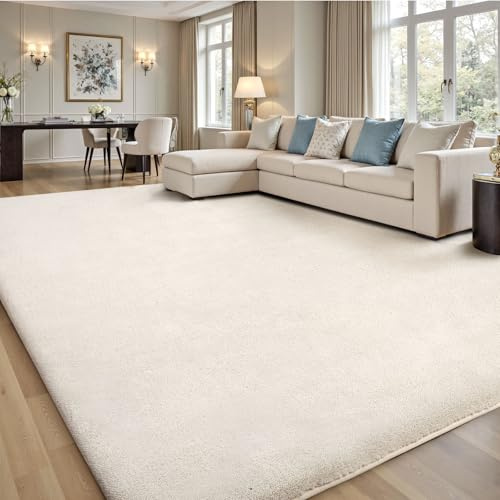 Sour Lemon Carpet Rugs Living Room Large 200x300cm, Grey Rug for Bedroom Washable Area Rugs Anti Slip Fluffy Rug Shaggy Cream Extra Large Carpets for Kids Bedroom Living Room
