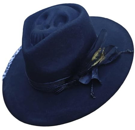 Dasbsug Wool Fedoras Hat Soft Comfortable Cosplay Headwear For Everyday UseSocial Event Gathering Costume Accessories Windproof Wool Hat