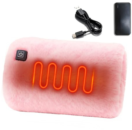 ZCJ Handwärmer Elektrisch, Beheizbare Handschuhe mit 10000mAh Akku, Taschenwärmer wiederverwendbar 3 Heizstufen für Damen Herren, nachaltige Alternative zu Einwegprodukten.