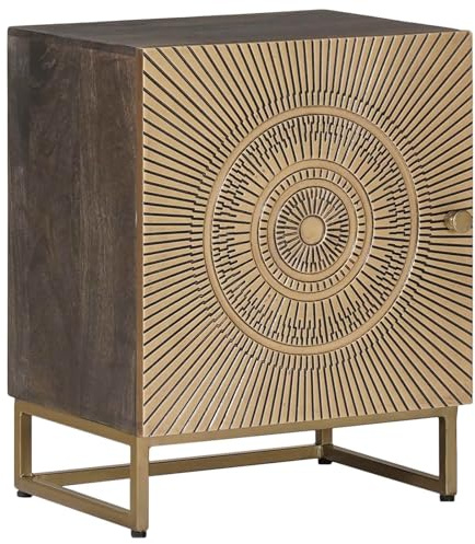 vidaXL Handgefertigter Nachttisch Kaffeebraun 40 x 30 x 50 cm