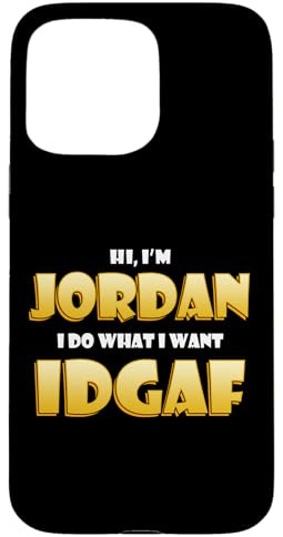 Hülle für iPhone 15 Pro Max Jordan Costume IDGAF Funny Meme Halloween Costume for Jordan
