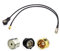 Eightwood Car Radio Antenna Adapter ISO Female to ISO Male + SMB Connector RG174 30cm Pigtail Cable AM/FM DAB+ Aerial Splitter Aftermarket Replacement Cable Inactive Converter