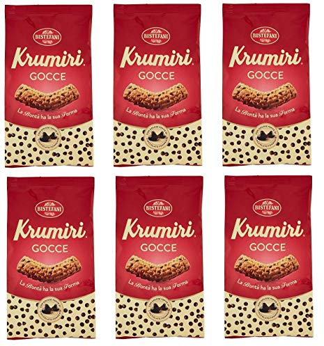 6x Bistefani Dunkle Schokolade Tropfen Krumiri Kekse 300g biscuits cookies kuchen